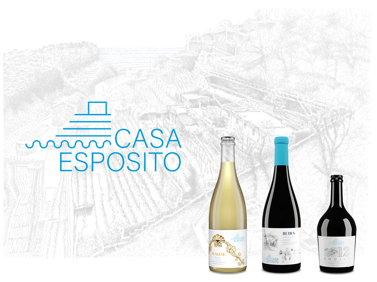 Progetto logo ed etichette Casa Esposito