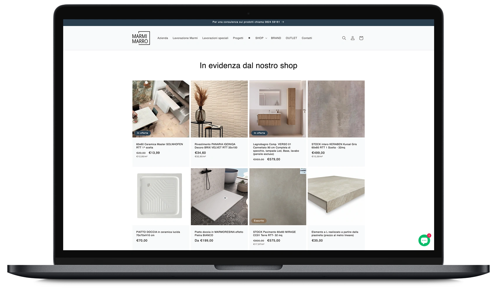E-commerce Shopify Marmi Marro